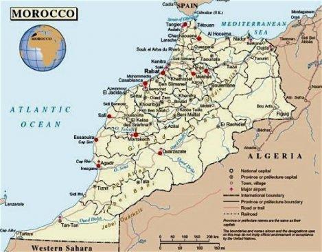 Map of Morocco - Travel-Exploration Blog Travel-Exploration Blog