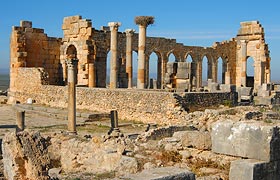 Roman ruins of Volubilis an archaeological site near to Meknes