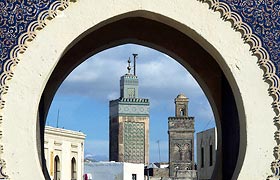 Bab Boujoloud The Blue entrance Gate of the Old Fes Medina