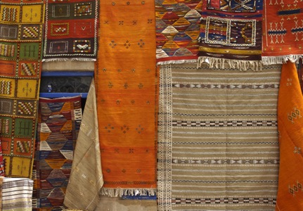 Kilim-Berber-Carpets-In- Ouarzazate-Souk-and-Villages