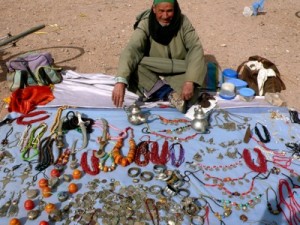Man from Atlas Mountains with Antique Silver for Sale, Ouarzazate, Morocco