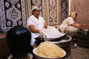 Woman Making Pastilla