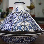 Fes- Moroccan-Traditional-Blue-White-Pottery