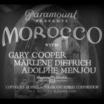Morocco-Gary Cooper-Marlene Dietrich – Adolphe Menjou