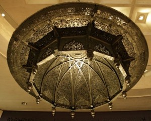 Chandelier Al-Qarawiyyin Mosque in Fez, Morocco - Courtesy of the Louvre Museum