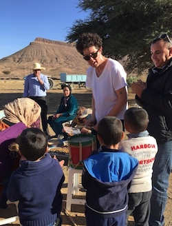 Morocco Family Vacation, Village Drum Session